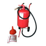 ZNTS Mini 10 Gallon Portable Air Sandblaster Sand Blaster Kit High Pressure Tank Red 96071535