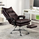 ZNTS Contemporary Office Chair Upholstered 1pc Comfort Adjustable Chair Relax Office Chair Work Brown B011P214982