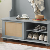 Clothes hanger Hall Tree Storage Bench Shoe Rack for Entryway, Hall Tree with Bench and Shoe W2275P210041