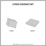 Full/Queen 3 Piece Reversible Scalloped Edge Quilt Set B035129069