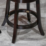 30" Bar Stool, Espresso Finish, Beige Fabric Seat B04660667