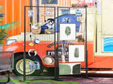 2' x 5.6' Grid Wall Panels Tower, 2 Packs Wire Gridwall Display Racks with T-Base Floorstanding, 98706448