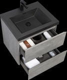24" Floating Bathroom Vanity with Sink, Modern Wall-Mounted Bathroom Storage Vanity Cabinet with W1573P155844