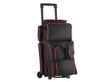 3 Ball Double Roller Bowling Bag with Wheels, Retractable Handle Extends to 41.34 in, Separate Shoe 34709522