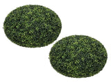 18.5IN dark Artificial Topiary Balls Outdoor Faux Boxwood Decorative Green Spheres for Garden Front W2945P460785