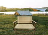 Comfy Foldable Portable Chair with Armrests Aluminium Frame, Travel Kermit Chair Easy to Fold W495107783
