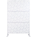 Outdoor & Indoor Privacy Metal Privacy 76" H48" W, Freestanding Decorative Privacy W465P193281