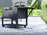 104 Quart Outdoor Cooler Cart, Large Capacity Rolling Ice Chest with Bottle Opener, Storage Shelves 01732367