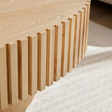 Modern Handcraft Drum Table Length 43.7 inch Ellipse Table for Living Room,Oval Small W2582P188739