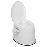 ZNTS Portable Toilet with Non-slip insert Grey 74252362