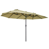 ZNTS Outdoor beach umbrella/Double-Sided Market Umbrella （Prohibited by WalMart） 97689925