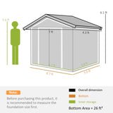 Outdoor Garden Storage Shed Tool House 36210122
