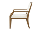 Indoor Upholstered Arm Dining Chairs With Rubber Wood,WalnutBeige N768P489281W
