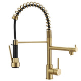 Commercial Kitchen Faucet with Pull Down Sprayer, Single Handle Single Lever Kitchen Sink Faucet W1932P155916