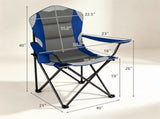 2 Pack Heavy Duty Folding Camping 330 LBS Capacity, 600D Oxford Padded Portable Outdoor Lawn 72718532