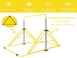 Yellow Multi-Functional Adjustable Height Children's Horizontal Gymnastic Bar With Bear Rings W1408P269742