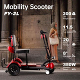 ZNTS Foldable electric mobility scooter W2153P168100