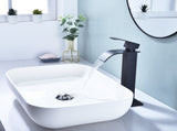 Waterfall Spout Bathroom Sink Single Handle Faucet with Pop-Up Drain 36002091