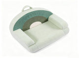 Kids Armchair Toddler Reading Sofa, Full Compression, Teddy Velvet Cute Rainbow Pattern Kids Sofa 08781934