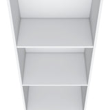 Note 47" Tall Three-Tier Ladder Bookcase White B070P254754