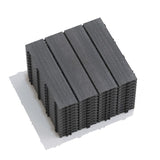 Patio Floor Tiles Pack of 11 WPC Wood-Plastic Composite Patio Deck Tiles DIY Interlocking Decking W206P201287