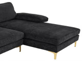 U-Shaped 4-Seat Indoor Modular Sofa Black--Same type97152732 36749210