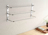 304 Stainless Steel Hand Polishing Finished Three Towel Bars Towel Rack Wall Mounted Multilayer 51279453