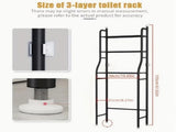 Over The Toilet Storage Rack, 3 Tier Freestanding Bathroom Organizer Shelf, Anti-Rust Metal Space 53903549