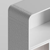 45.28" H Cabinet, Bathroom Floor Cabinet with Glass Door and Shelves, Freestanding Display 45058171