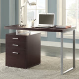 3-Drawer Office Desk in Cappuccino Finish B016P163565