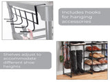 Black 7-Tier Shoe Rack with Modern Space-Saving Design 22858634