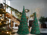 2-Pack Pop-Up Artificial Christmas Trees 6FT and 5FT Green PVC Trees for Home Office Entryway 82153993
