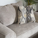 Camero Fabric Pillowback Arm Chair, Gray T2574P195452