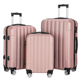 3-in-1 Multifunctional Large Capacity Traveling Storage Suitcase Luggage Set Rose Gold 05651947
