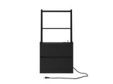 Nightstands Set of 2, Charging Station, Smart Nightstand Night Light, Modern Night Stand W1321P311158