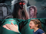 5.7ft Halloween Weeping Angel Decoration with Red Light-Up Eyes, Sound-Activated Trembling, Turning 88249103