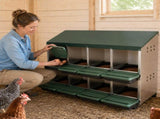 8 Comparment Chicken Nesting Box, No Stand wtn Sot Egg Pads. 0.8mm Top Cover & 0.6mm Galvanzed Steel W5251P556802