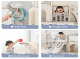 12 in 1 Toddler Outdoor Playset with Swing, Indoor Swing and Slide Set Playground for Toddlers 1-3, W5072P469212