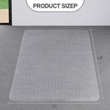Frosted 2.0 PVC Floor Mat with Anchoring Nails, 76x122cm , Rectangular Non-Slip Design 39319223