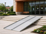 10 ft Heavy-Duty Folding Wheelchair Ramp, Portable Access Ramp for Home Steps, Doorways & Handicap 56796391