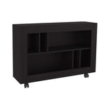 Joge 37,4" Wide Console Table Cart with Six Shelves, Casters, Entryway Table, Side Table, Living B200P286951