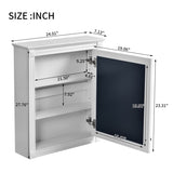 24'' x 27'' Wall Mounted Bathroom Storage Cabinet with Mirror, Medicine Cabinet with Height N710P195492K