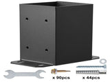 10 Pack 4x4 Post Base Brackets Heavy Duty Wood Post Fence Post Anchor 61503562