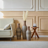 Desktop Vase, Brown Decorative Floor Vase, Classic and Neat Floor Vase, High Independent Flower W2796P261491