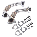 2x Up Pipes PassengerDriver Side Fits for Chevy Silverado GMC Sierra 2500 3500 HD 6.6L V8 2001-2004 59379573