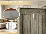 Grey Hall Tree with Shoe Storage Bench Entryway Organizer for Living Room Hall Tree Bench 00742212