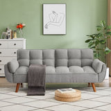 ZNTS New Design Linen Sofa Furniture Adjustable Backrest Easily Assembled Recliners-GRAY 38632181