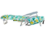 63*65*82cm Short Oxford Cloth Silver White Aluminum Tube Bearing 100kg Beach Chair Lemon 97425952
