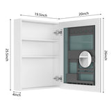 20'' W x 26'' H Surface Frameless Mirror Medicine Beveled Mirror Edges Bathroom Medicine W2287P251176