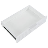 K&K Fluted Kitchen Island with Trash Can Storage Cabinet, Power Outlet, Internal Storage Rack, N707P221571W